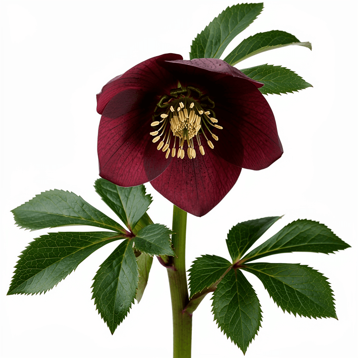 Burgundy Hellebore
