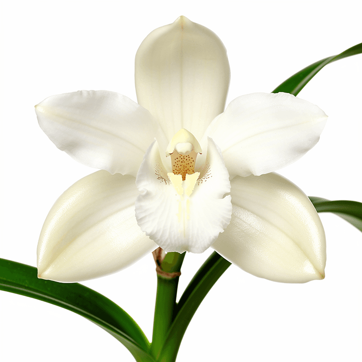 White Cymbidium Orchid