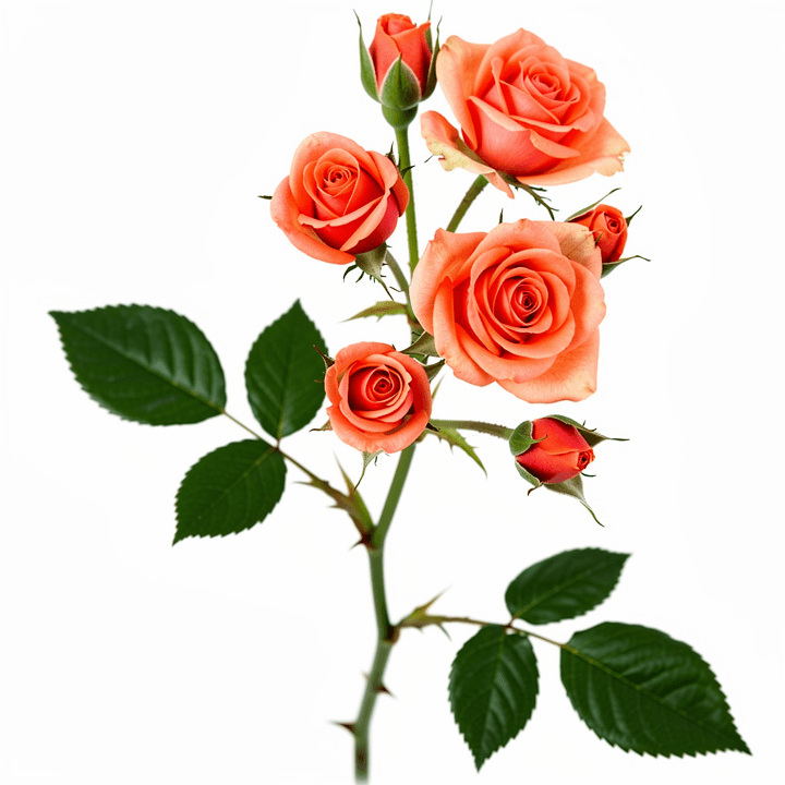 Coral Spray Rose